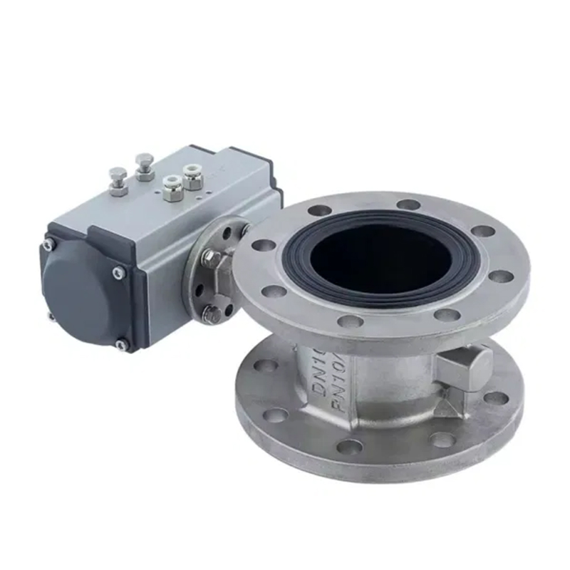 D641X Valvă fluture cu flanșă pneumatică
