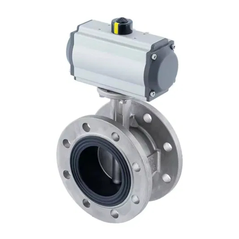 D641X Valvă fluture cu flanșă pneumatică
