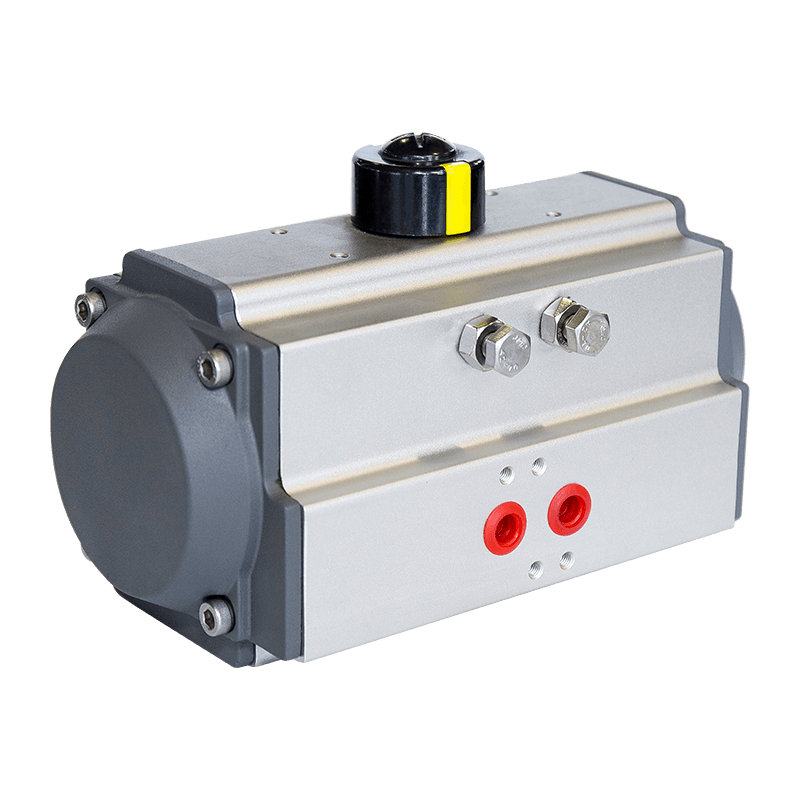 Actuator pneumatic de rafturi și pinion